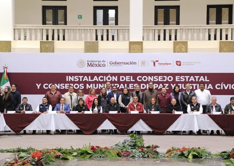 Instala Tamaulipas Consejos de Paz y Justicia Cívica