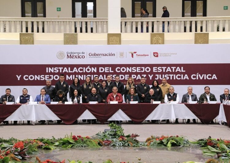 Instala Tamaulipas Consejos de Paz y Justicia Cívica