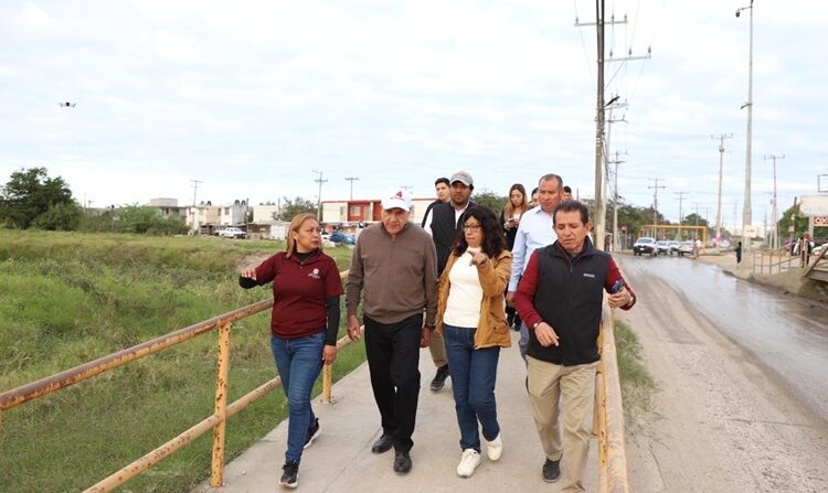 Supervisa alcalde red de drenaje en Altamira