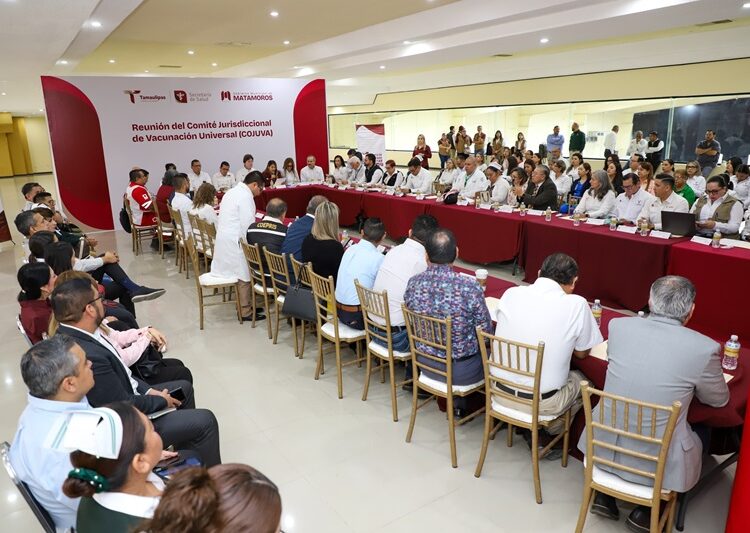 Acuerdan empresarios y el Sector Salud reforzar la vacunación en Matamoros