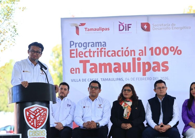 Arranca el Programa de ‘Electrificación al 100%’ en Tamaulipas
