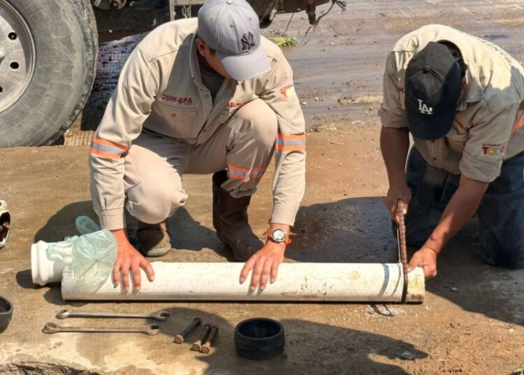 Arregla COMAPA Altamira fugas de agua en zonas urbana y rural
