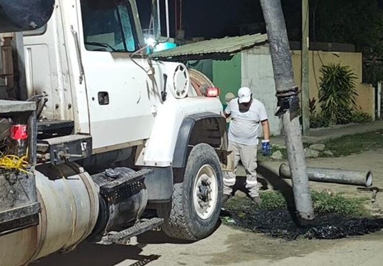 COMAPA Altamira realiza sondeo y desazolve de registros