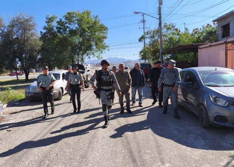 Con recorridos de proximidad, refuerzan Municipio, GN y GE seguridad en Victoria