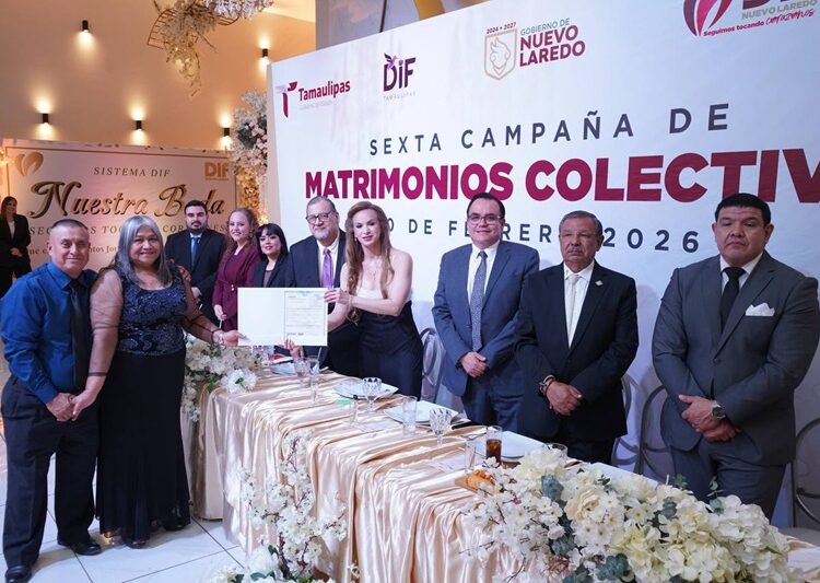 DIF NLD consolida política social con 117 matrimonios en ‘Campaña de Bodas Colectivas 2026’