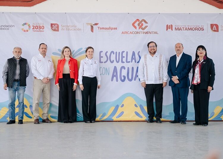 Economía, SET y Arca Continental impulsan “Escuelas con Agua” en Matamoros