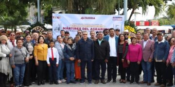 Honra Armando Martínez a mártires del agrarismo altamirense