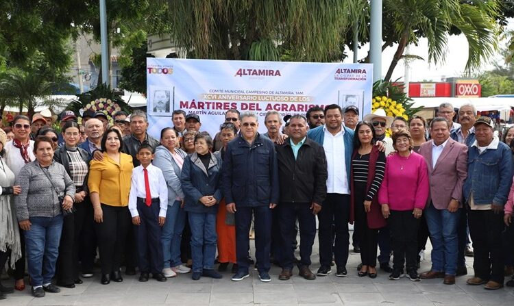 Honra Armando Martínez a mártires del agrarismo altamirense