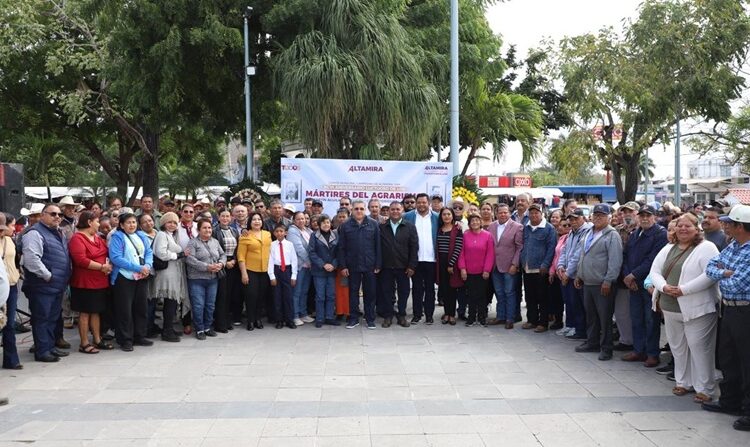 Honra Armando Martínez a mártires del agrarismo altamirense