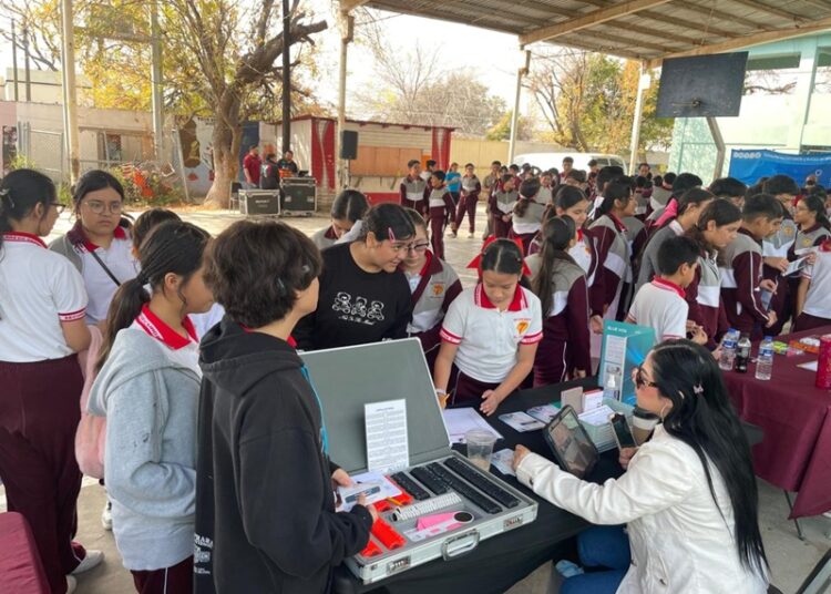 IMJUVE lleva brigada de contacto joven a secundaria #7 y beneficia a 400 estudiantes