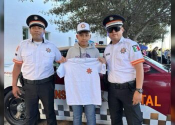 Iker cumple su sueño y se convierte en Guardia Estatal por un día en Reynosa