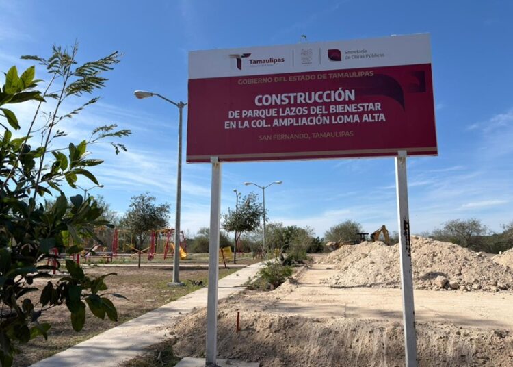 Impulsa DIF Tamaulipas construcción de parques comunitarios