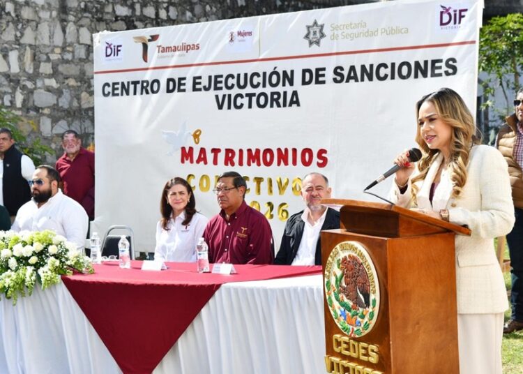 Lucy de Gattás y el DIF Victoria colaboran para llevar matrimonios colectivos al CEDES Victoria