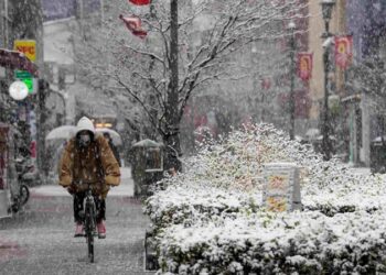 La ola de frío provoca nevadas superiores a la media en Japón
