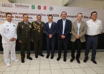 Participa alcalde de Victoria en ceremonia de CXIII Aniversario del Ejército Mexicano
