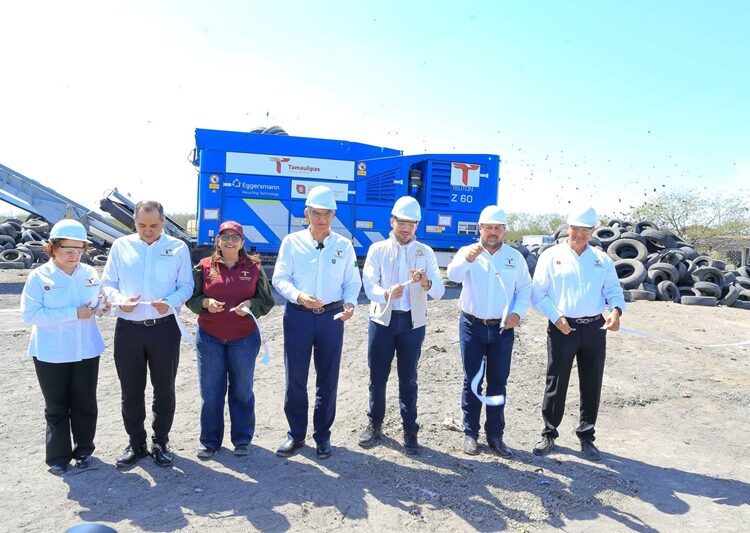 Pone en marcha AVA planta trituradora de neumáticos en Matamoros