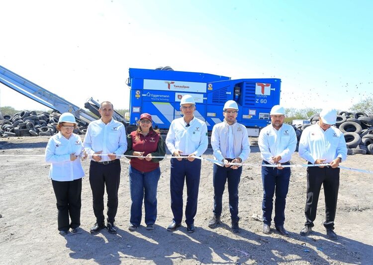 Pone en marcha AVA planta trituradora de neumáticos en Matamoros
