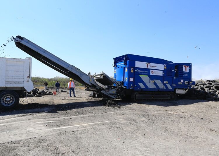 Pone en marcha AVA planta trituradora de neumáticos en Matamoros