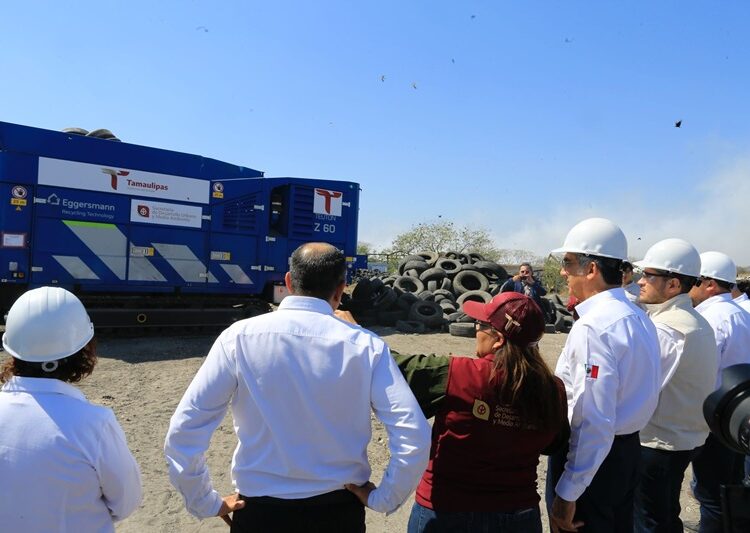 Pone en marcha AVA planta trituradora de neumáticos en Matamoros
