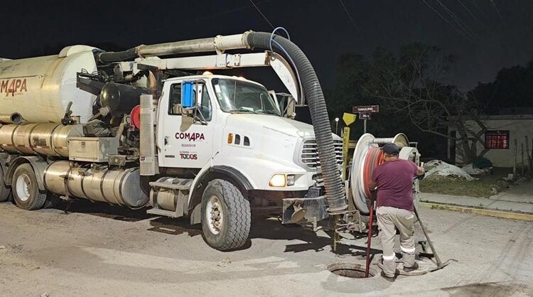 Realiza COMAPA Altamira trabajos de mantenimiento en líneas de drenaje