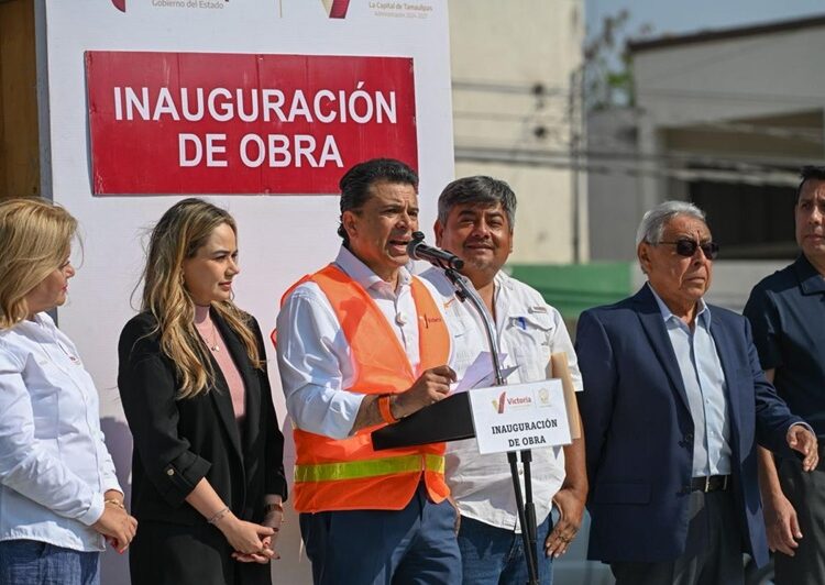 Rehabilitan pavimentación de la calle 27 Lauro Rendón