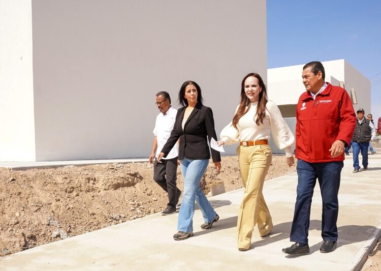 Supervisa Carmen Lilia construcción de nueva escuela en el progreso