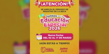 Amplía Gobierno de NLD plazo para registro a la Beca “Juntos por la Educación Especial 2026”