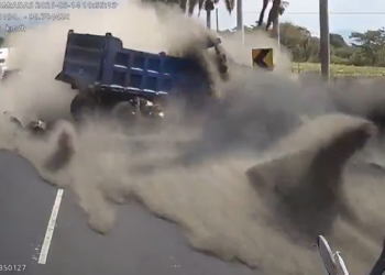 Cámara de seguridad capta el trágico accidente en Guatemala