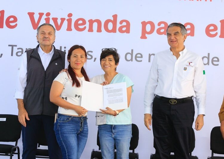 Desde la mañanera, Claudia Sheinbaum encabeza entrega de viviendas en Tamaulipas