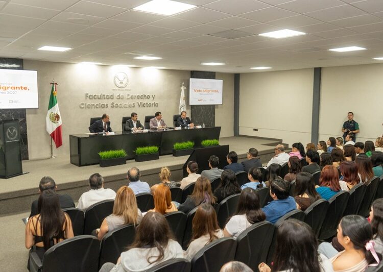 Exponen en la UAT conferencia “Voto Migrante, Elecciones 2027”