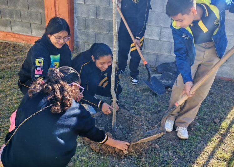 Fortalece Gobierno de NLD la educación ambiental en escuelas con acciones de reforestación