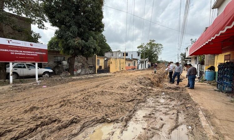 Gobierno y DIF Tamaulipas desarrollan obras viales a través del programa ‘Lazos del Bienestar’