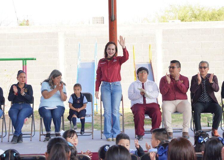 Inaugura Carmen Lilia Obras de infraestructura educativa en colonia Reforma Urbana