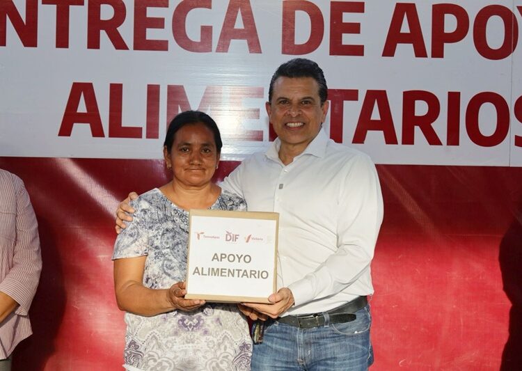 Llegan apoyos alimentarios al área rural de Victoria