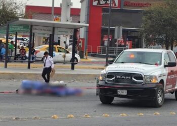 Falleció hombre tras ser atropellado por tráiler en Zuazua, NL