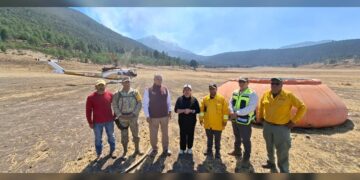 Refuerzan operativo interinstitucional para combatir incendio forestal en Miquihuana