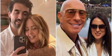 Andrea Legarreta y Erik Rubín llegan con sus respectivas parejas a evento de su Mía, su hija