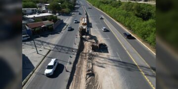 Anuncia COMAPA NLD cierre parcial en bulevar Colosio por obras del Colector Ribereño