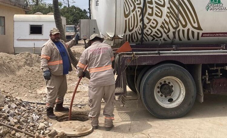 Brinda COMAPA Altamira mantenimiento a líneas de drenaje