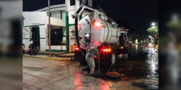 COMAPA Altamira efectúa mantenimiento a líneas generales de drenaje