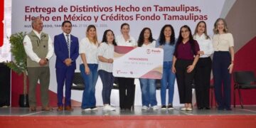 Entregan en NLD distintivos “Hecho en Tamaulipas”, “Hecho en México” y créditos del Fondo Tamaulipas