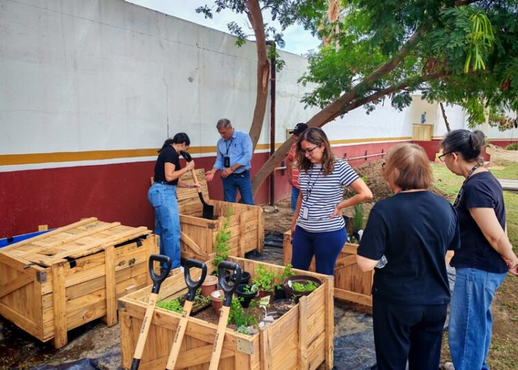 Impulsa NLD la educación ambiental con instalación de ‘Huerto Urbano’ en el SAT