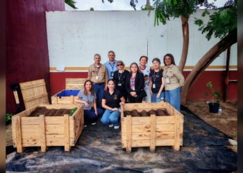 Impulsa NLD la educación ambiental con instalación de ‘Huerto Urbano’ en el SAT