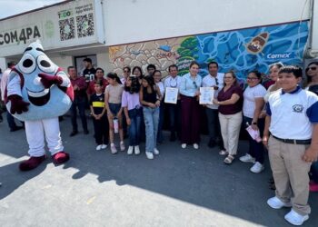 Inauguran mural “Mi Laguna Champayán es Vida” en la planta potabilizadora Hidalgo