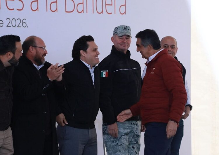 Inicia semana Humberto Prieto, participando en ceremonia cívica junto al Gobernador Américo Villarreal