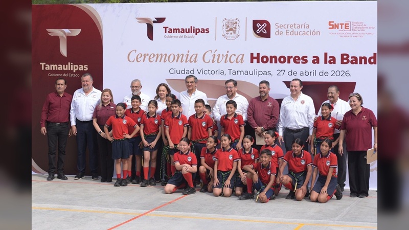 “Más y mejores espacios para aprender”: gobernador entregó obras en escuela de Ciudad Victoria