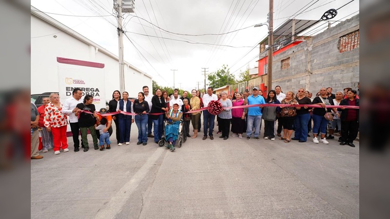 NLD consolida transformación urbana con pavimentación y drenaje sanitario en colonia Hipódromo