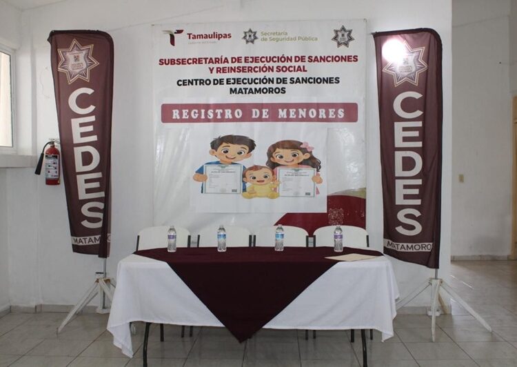 Celebra CEDES Matamoros jornada de registros de nacimiento para hijos e hijas de PPLs