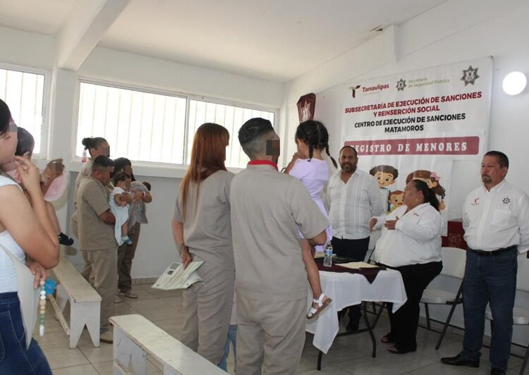 Celebra CEDES Matamoros jornada de registros de nacimiento para hijos e hijas de PPLs