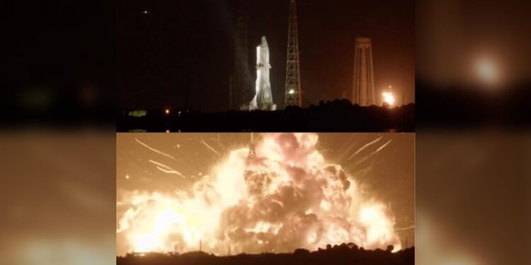 ¡Cohete de Blue Origin explotó en plataforma de lanzamiento!